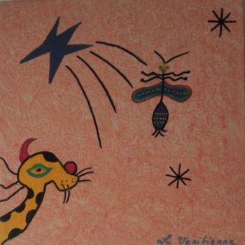 绘画 标题为“Le boa qui voulait…” 由La Venitienne, 原创艺术品