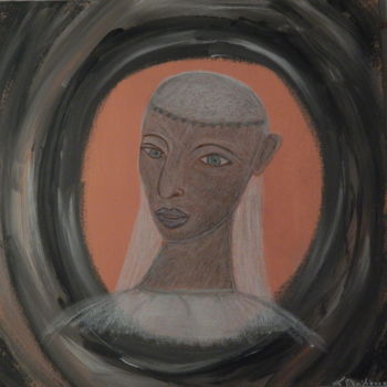 Peinture intitulée "La grande prêtresse" par La Venitienne, Œuvre d'art originale