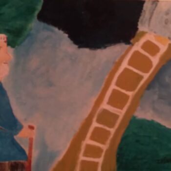 Peinture intitulée "Escada ao paraiso" par Escritor Irineu Correia, Œuvre d'art originale, Acrylique