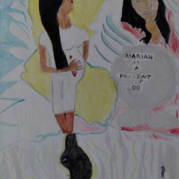 Pintura titulada "Gravida" por Escritor Irineu Correia, Obra de arte original, Oleo