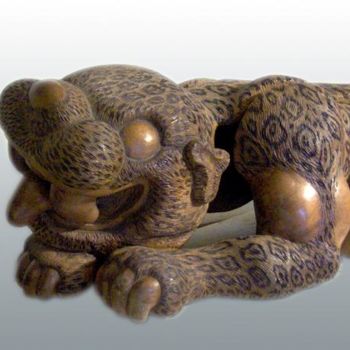 Escultura titulada "jaguar" por Oscar Delgado Murillo, Obra de arte original