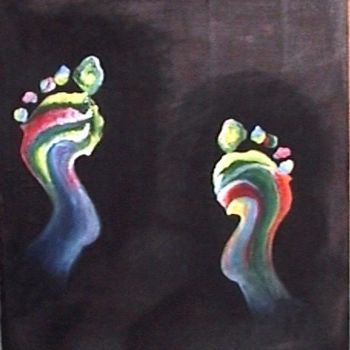 Peinture intitulée "foot" par Puneet Sinha, Œuvre d'art originale