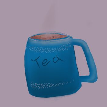 "Tea’s Up" başlıklı Dijital Sanat Esme Lee tarafından, Orijinal sanat, Dijital Resim