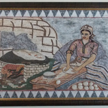 Scultura intitolato "yufkaci-13-000-parc…" da Şirin Ünal, Opera d'arte originale, Mosaico