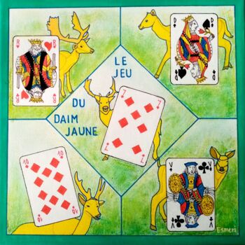 「LE DAIM JAUNE」というタイトルの絵画 Esmeriによって, オリジナルのアートワーク, アクリル