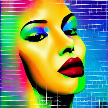 Digital Arts titled "Woman model" by Esmyart, Original Artwork, AI generated image