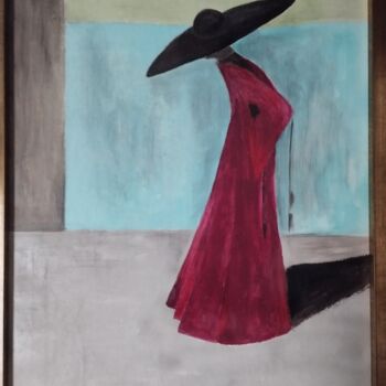 Peinture intitulée "Il cardinale" par Esoterya, Œuvre d'art originale, Acrylique