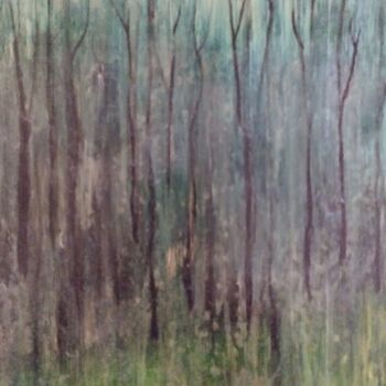 Картина под названием "La foresta incantata" - Esoterya, Подлинное произведение искусства, Темпера
