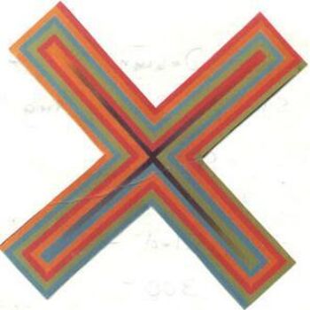 Ζωγραφική με τίτλο "X Design & the Shap…" από Esp---Art, Αυθεντικά έργα τέχνης