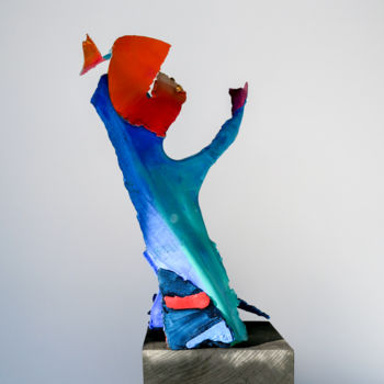 Skulptur mit dem Titel "Neptune" von Gérard Esquerre, Original-Kunstwerk, Metalle