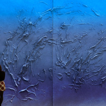 Arte digital titulada "D'où vient la lumiè…" por Gérard Esquerre, Obra de arte original, Foto-montaje Montado en Bastidor de…