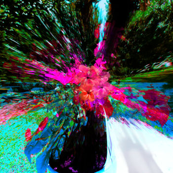 Цифровое искусство под названием "Éclats de fleurs" - Gérard Esquerre, Подлинное произведение искусства, 2D Цифровая Работа…