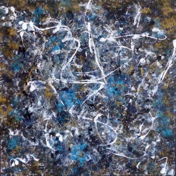 Painting titled "Blue Energy (1)" by Esse, Original Artwork, Acrylic