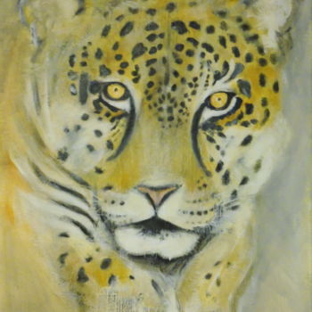 Painting titled "Jaguar" by Simon Martin (Esse Eme), Original Artwork, Acrylic