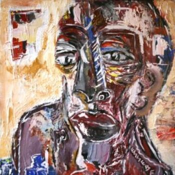 Peinture intitulée "hommes matière V" par Essebe, Œuvre d'art originale