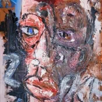 Peinture intitulée "Homme matière" par Essebe, Œuvre d'art originale