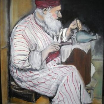 Pintura titulada "elnakache ou cisele…" por Essia, Obra de arte original, Oleo