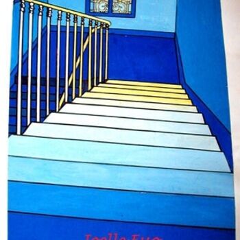 Painting titled "Escalier" by Joëlle Esso, Original Artwork