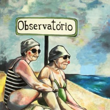 Painting titled "observatório" by Estela Baptista Costa, Original Artwork