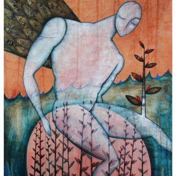 Malerei mit dem Titel "Seis y Siete Minuto…" von Estela Estevez Dieppa, Original-Kunstwerk, Öl