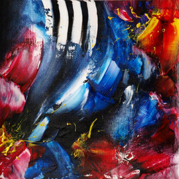 Картина под названием "Festivité" - Estelle Barbet, Подлинное произведение искусства, Акрил Установлен на Другая жесткая пан…