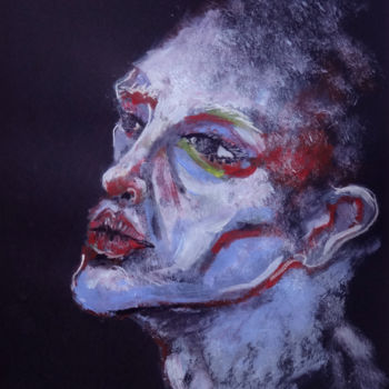 Painting titled "Le Mime" by Estelle Bonenfan, Original Artwork, Acrylic