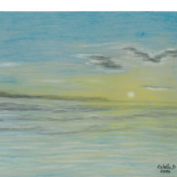 「soleil levant à Etel」というタイトルの描画 Estelle Dによって, オリジナルのアートワーク