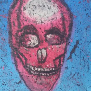 Painting titled "La mort" by Manness, Original Artwork, Acrylic