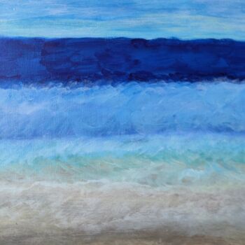 Peinture intitulée "Ocean" par Estelle Savarit, Œuvre d'art originale, Acrylique