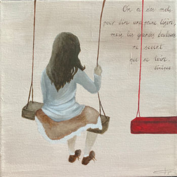 Peinture intitulée "Ça (sa) balance" par Estelle Pax, Œuvre d'art originale, Acrylique
