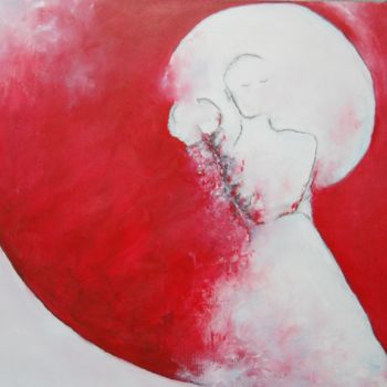 Peinture intitulée "Esprit lunaire" par Estelle Darve, Œuvre d'art originale, Huile