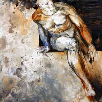 Картина под названием "Michelangelo - libe…" - Ester Negretti, Подлинное произведение искусства