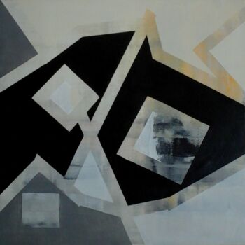 Malarstwo zatytułowany „50x50-cm-constructi…” autorstwa Esteves De Cooman, Oryginalna praca, Akryl