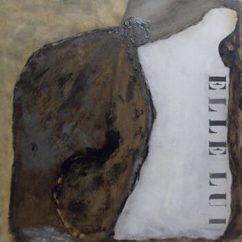 Malarstwo zatytułowany „elle et lui” autorstwa Esteves De Cooman, Oryginalna praca, Akryl