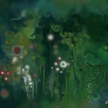 Digital Arts titled "Melancholic Dream" by Angel Estevez, Original Artwork, Digital Painting