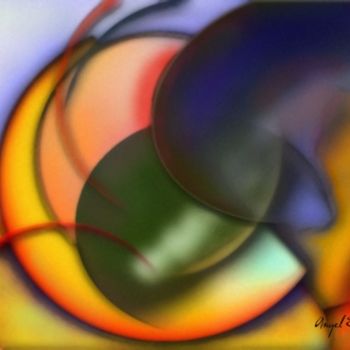 Digital Arts titled "Abstract_5" by Angel Estevez, Original Artwork, Digital Painting