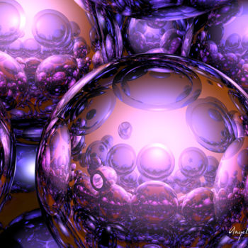 Arte digitale intitolato "spheres" da Angel Estevez, Opera d'arte originale, Modellazione 3D