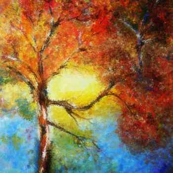 Artes digitais intitulada "Tree" por Angel Estevez, Obras de arte originais, Pintura digital