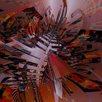 "laminated deconstru…" başlıklı Dijital Sanat Angel Estevez tarafından, Orijinal sanat, 3D modelleme