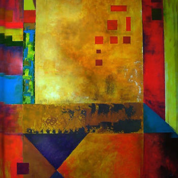 "Abstract compositio…" başlıklı Tablo Angel Estevez tarafından, Orijinal sanat, Akrilik