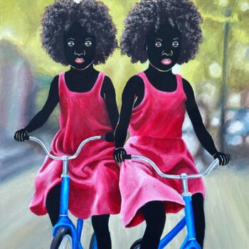 Peinture intitulée "Cruising through na…" par Esther Oyeyemi, Œuvre d'art originale, Acrylique