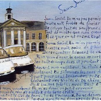 Painting titled "LE SAMU SOCIAL DE P…" by Demoncheaux, Original Artwork