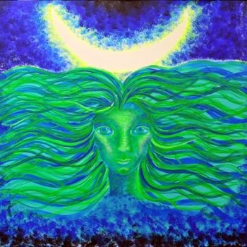 Painting titled "Dream-Guardian" by Esthy Baltisberger, Original Artwork, Acrylic