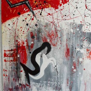 Картина под названием "Ambivalence" - Etaanhil, Подлинное произведение искусства, Акрил Установлен на Деревянная рама для но…