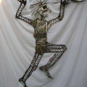 Sculpture intitulée "guerrier" par Carole Louise Barbier, Œuvre d'art originale