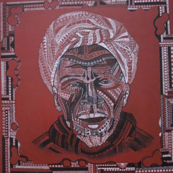 Peinture intitulée "le marocain" par Carole Louise Barbier, Œuvre d'art originale