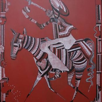 Pintura titulada "don quichotte" por Carole Louise Barbier, Obra de arte original