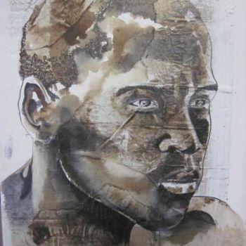 Pintura titulada "jeune homme" por Carole Louise Barbier, Obra de arte original