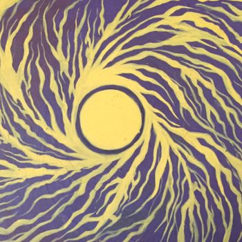 Dessin intitulée "Sun rotation" par Etarcos Akh, Œuvre d'art originale, Gouache