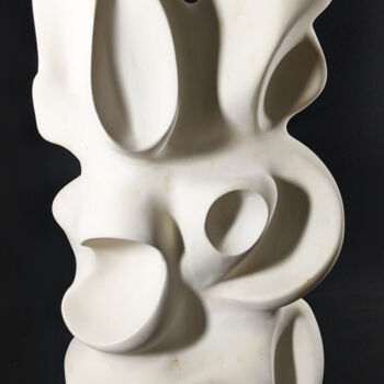 Sculpture intitulée "Moona" par Etch, Œuvre d'art originale, Pierre